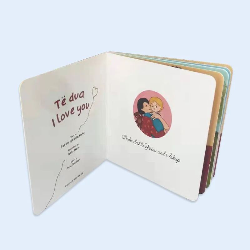 Kid story book cardboard book German and English