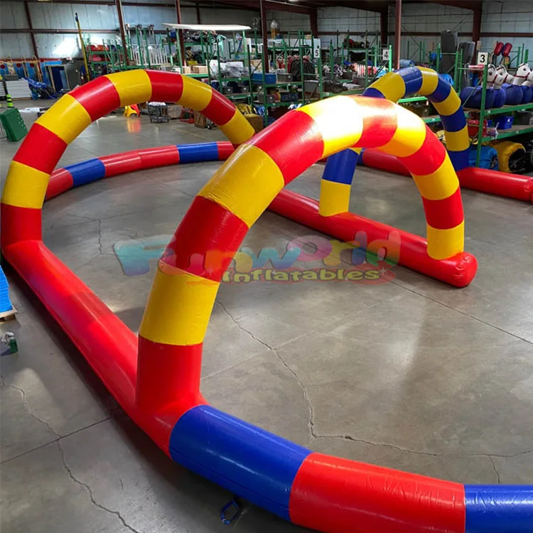 Outdoor game toys go kart racing sport game inflatable race zorb ball bumper cars racing track