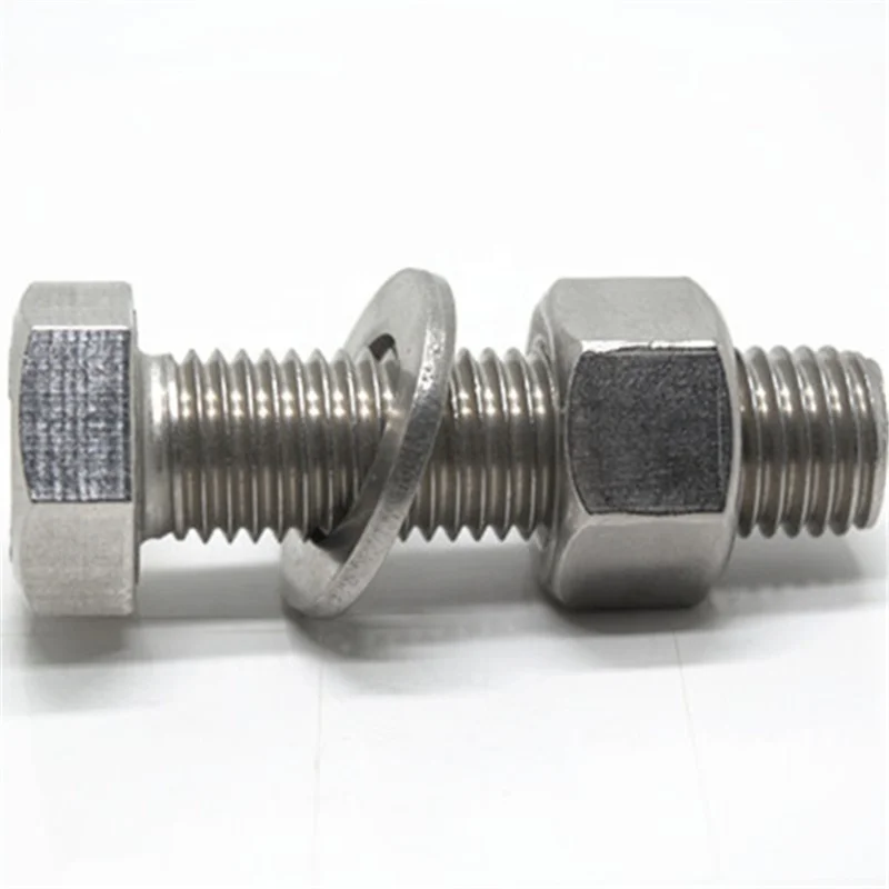 High quality M4 M10 A2-70 stainless steel hex bolt and nut DIN933 DIN934