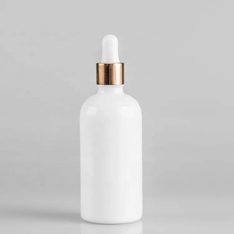 
50 ml opal glass bottle with dropper for essential oil cosmetic packaging eco friendly 
