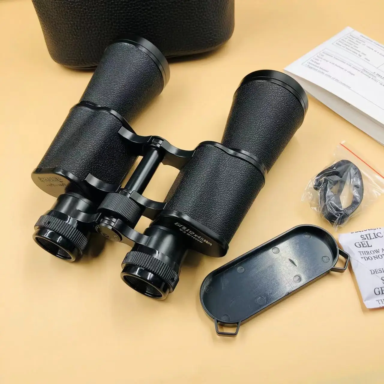 12x45 binoculars all-metal aluminum portable outdoor camping hunting night vision Russian telescope Travel waterproof