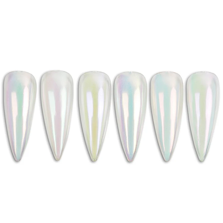 Non-Toxic Diamond Powder For Nails Fashionable Nail Powder Pigment Beautiful Glow Colored Aurora Powder Nails