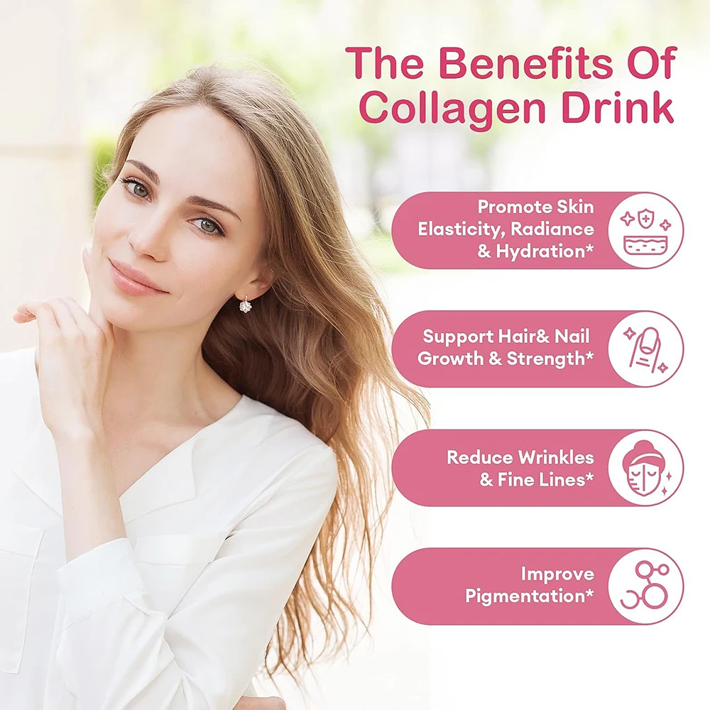 Private Label Collagen Peptide Vitamin C Drink GABA Sleep Aid Crystal White Skin Brightening Collagen Peptide Oral Liquid Drink