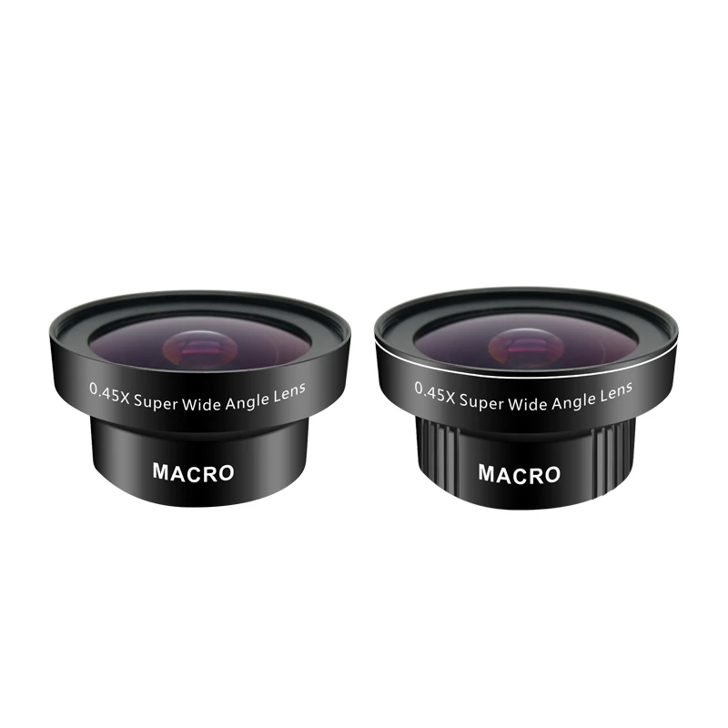 2022 Amazon Best Seller Phone Lens 0.45X HD Wide Angle 15X Macro 2 In 1 Lens Kit for iPhone 11 XS Max