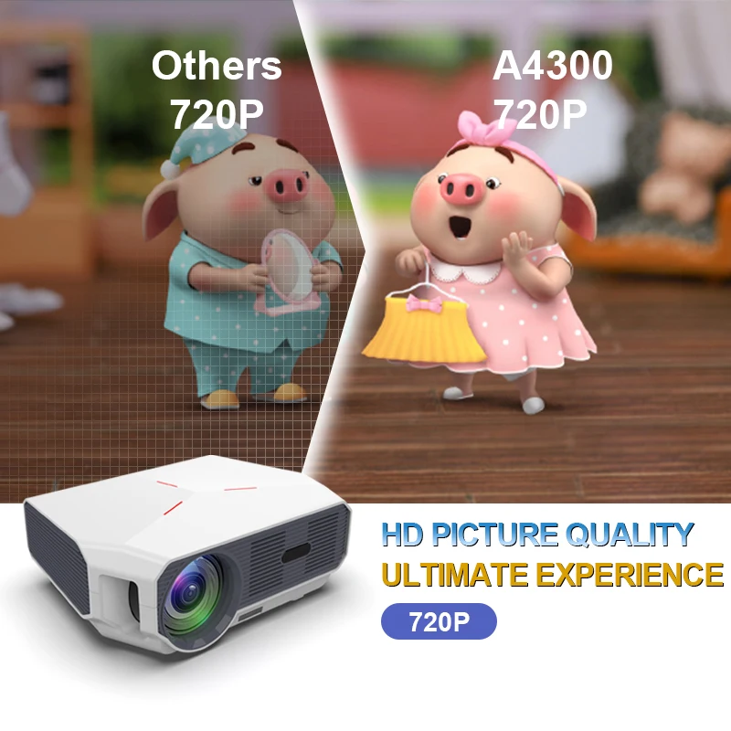 2023 New product projector android 9.0 smart projector mirror wireless Full HD 1080P Home Theater Cinema Projectors
