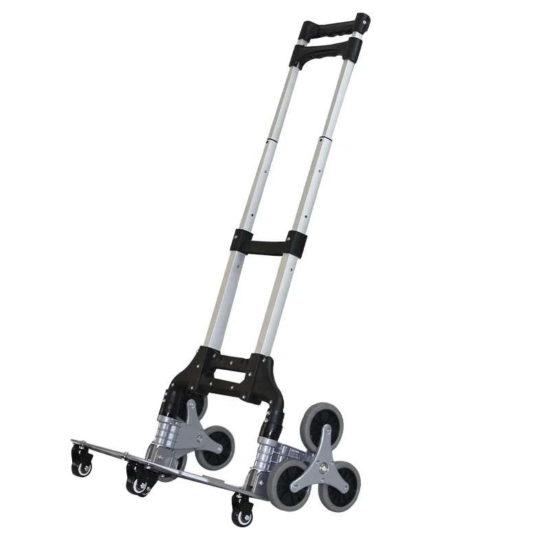 150KG All Terrain Stair Climbing Cart Hand Truck with 6 wheels luggage trolley carts easy pulling cart factory direct supply