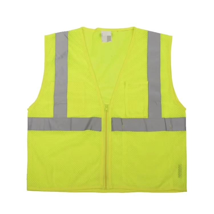 Customized Logo High Visible Reflective Safety Vest for Construction Traffic Outside Work Riding