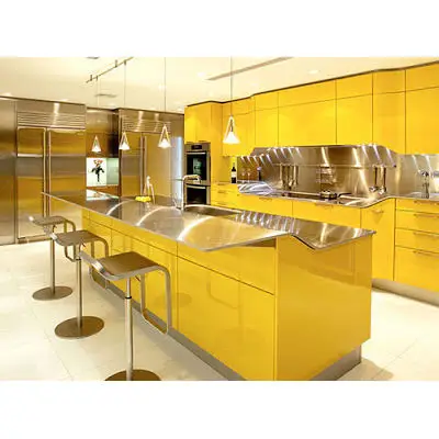 Modern Designs High End Affordable Custom Furniture Used Small Full White L Shaped Melamine Kitchen Cabinets From China