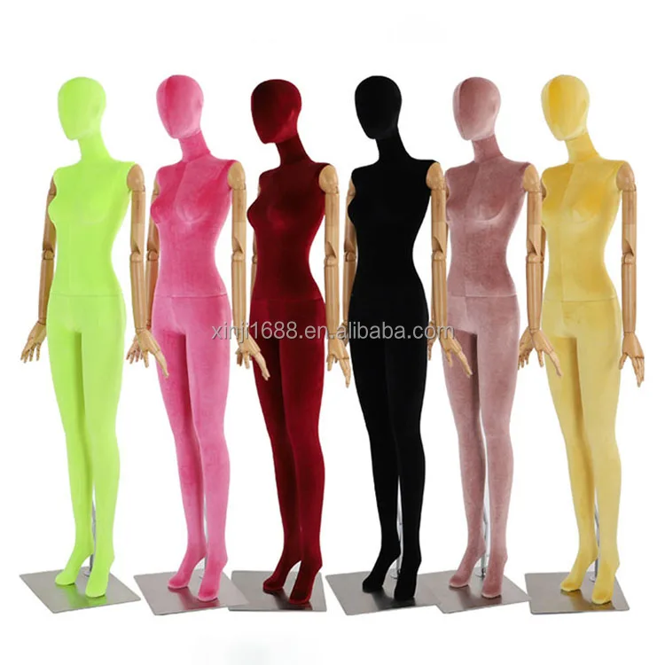 XINJI Fashion Clothing Store Full Size Mannequins Female Fabric Full Body Models Clothes Stand Mannequin for Window Display