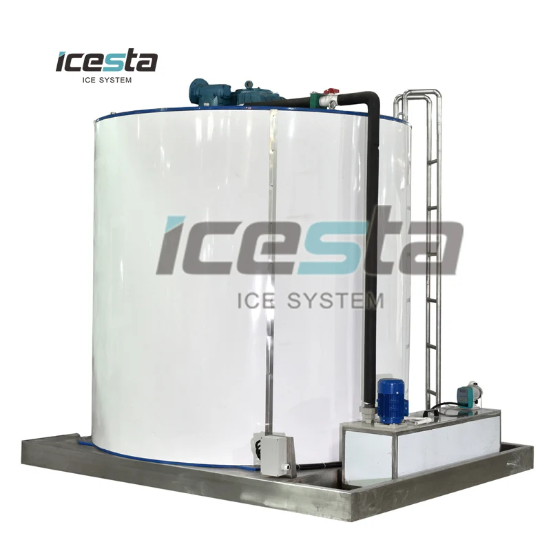 ICESTA seawater flake ice machine drum for ammonia system