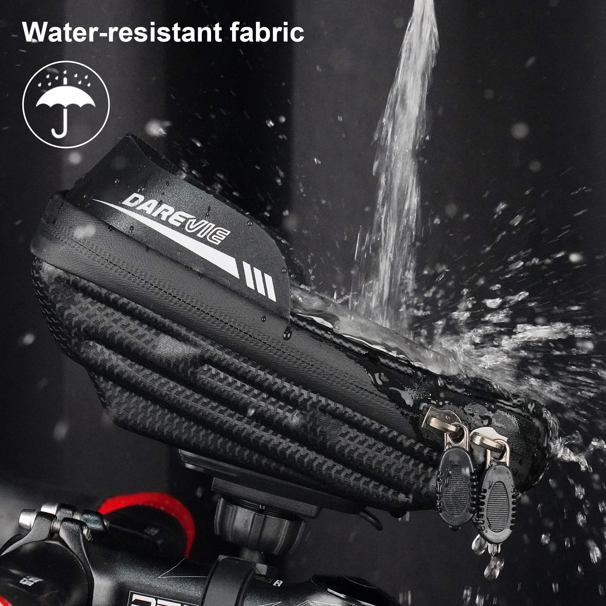 Darevie Bicycle Bags Cycling Waterproof Handlebar Bag Front Frame Top Tube Cycling Accessories Bicycle Handle Bar Bike Bags