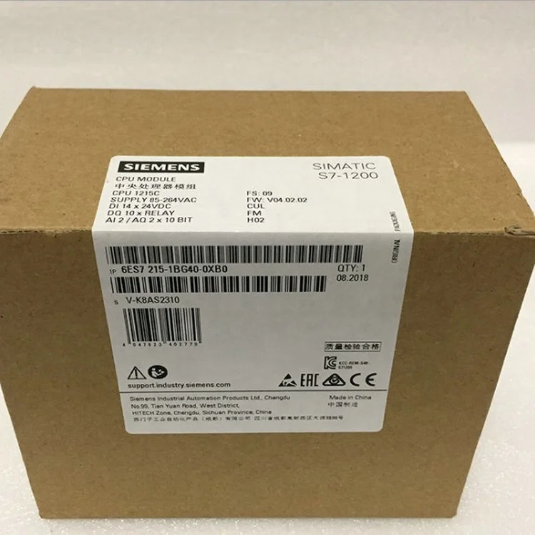 New and original  siemens plc simatic S7-1200 CPU  6ES7215-1BG40-0XB0 6ES72151BG400XB0