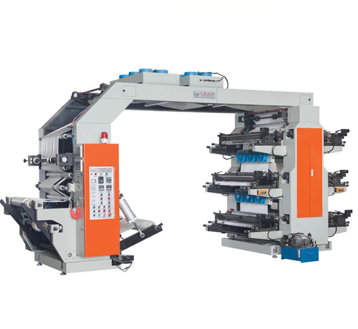 Automatic 2 colors Flexo Flexographic Plate Digital Print Printing Machine Thermal Paper For Aluminum Foil