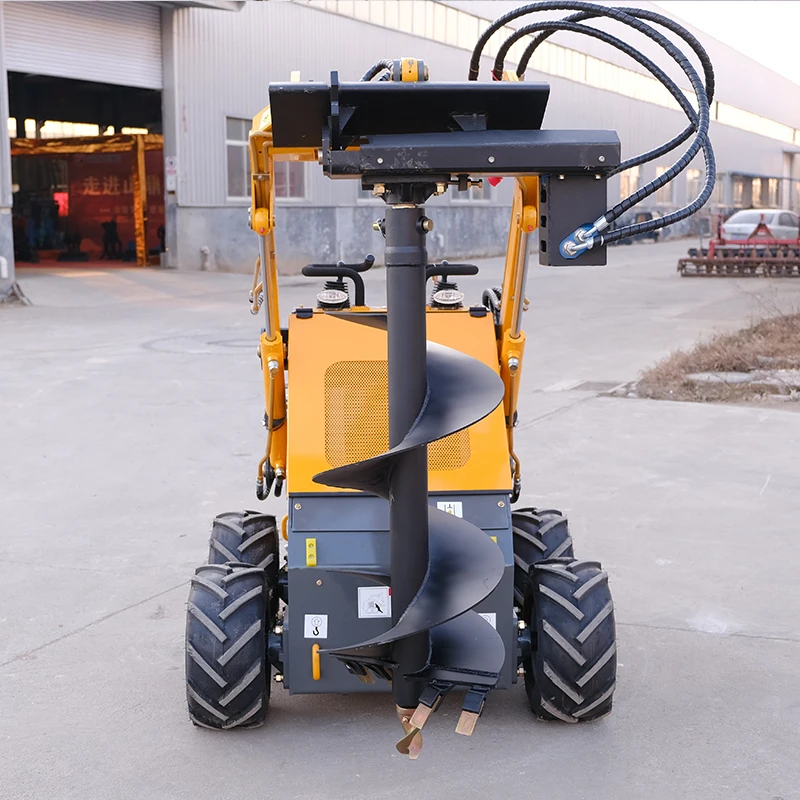 Hot Cheap Mini Loader diesel for Sale Diesel Tracked Mini Skid Steer Loader with 4 in 1 Wheel mini Loader suppliers