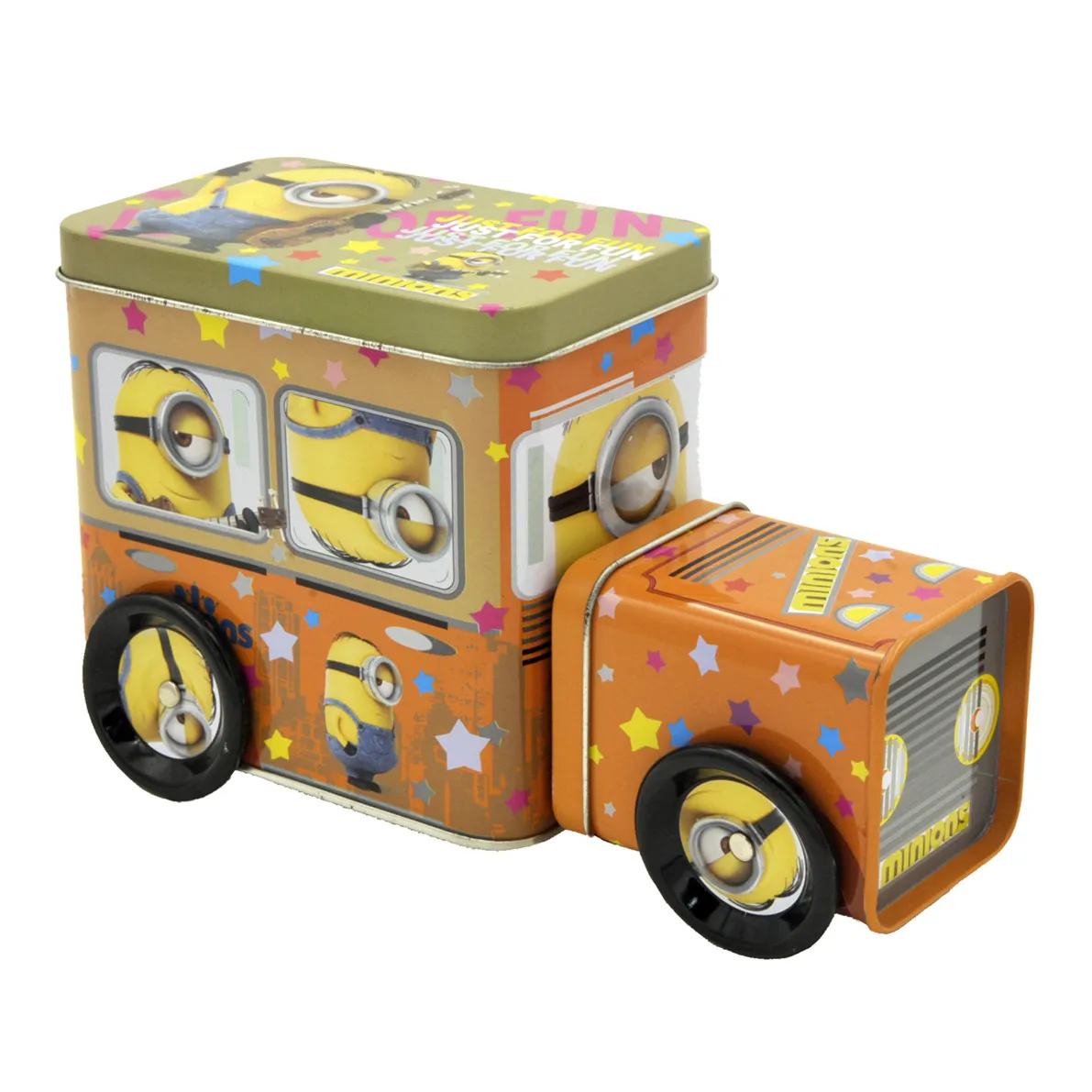 Custom car shape tin case for candy storage metal cookie biscuit box