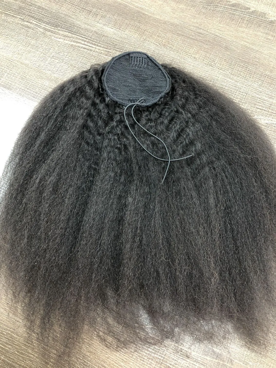 Unprocessed Natural Human Hair Ponytail Extension 100g Full Ponytail Wig Brazilian Hair Clip Ponytail Kinky Straight