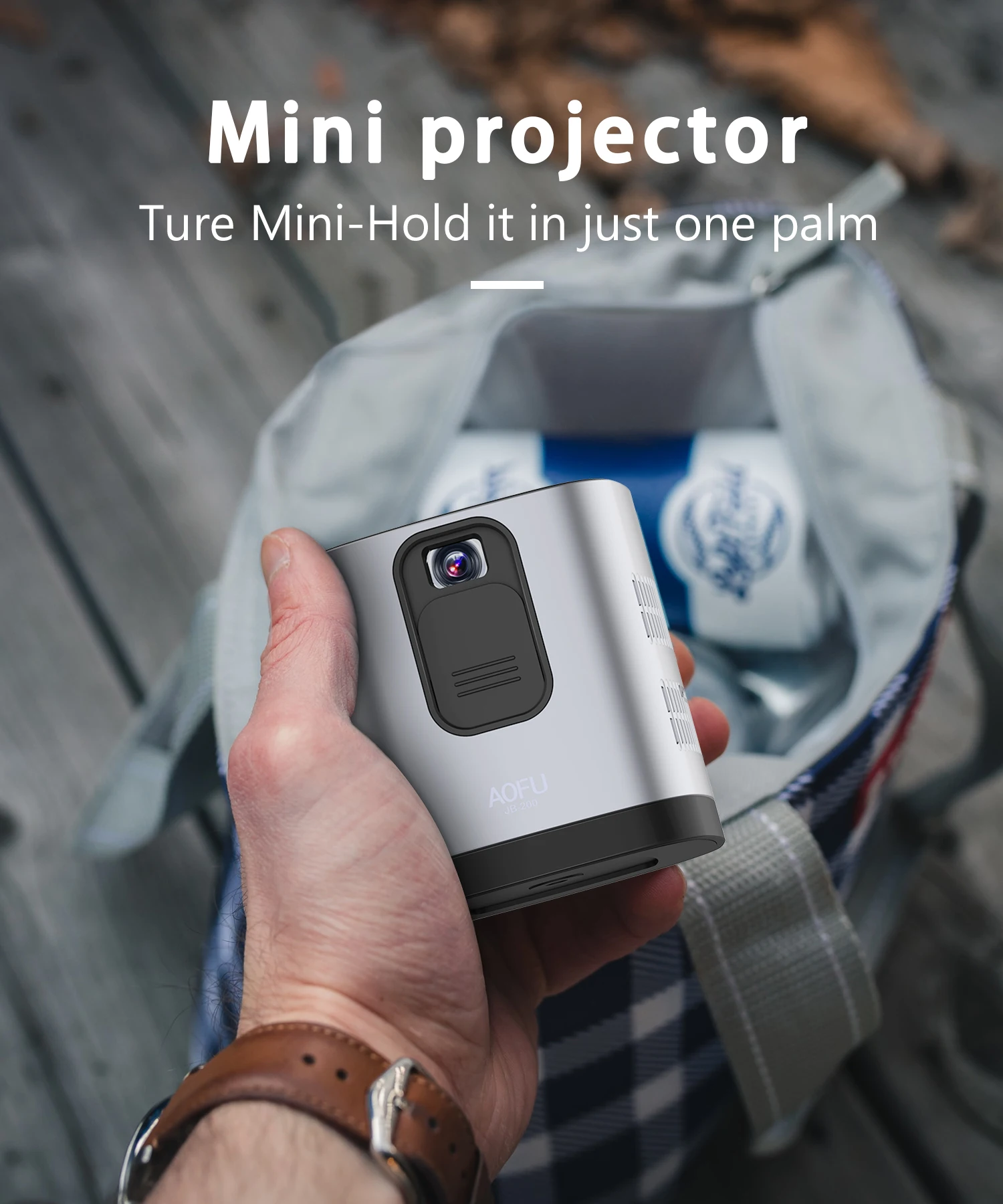 Портативные беспроводные умные мини-проекторы Android 1080P 4k для