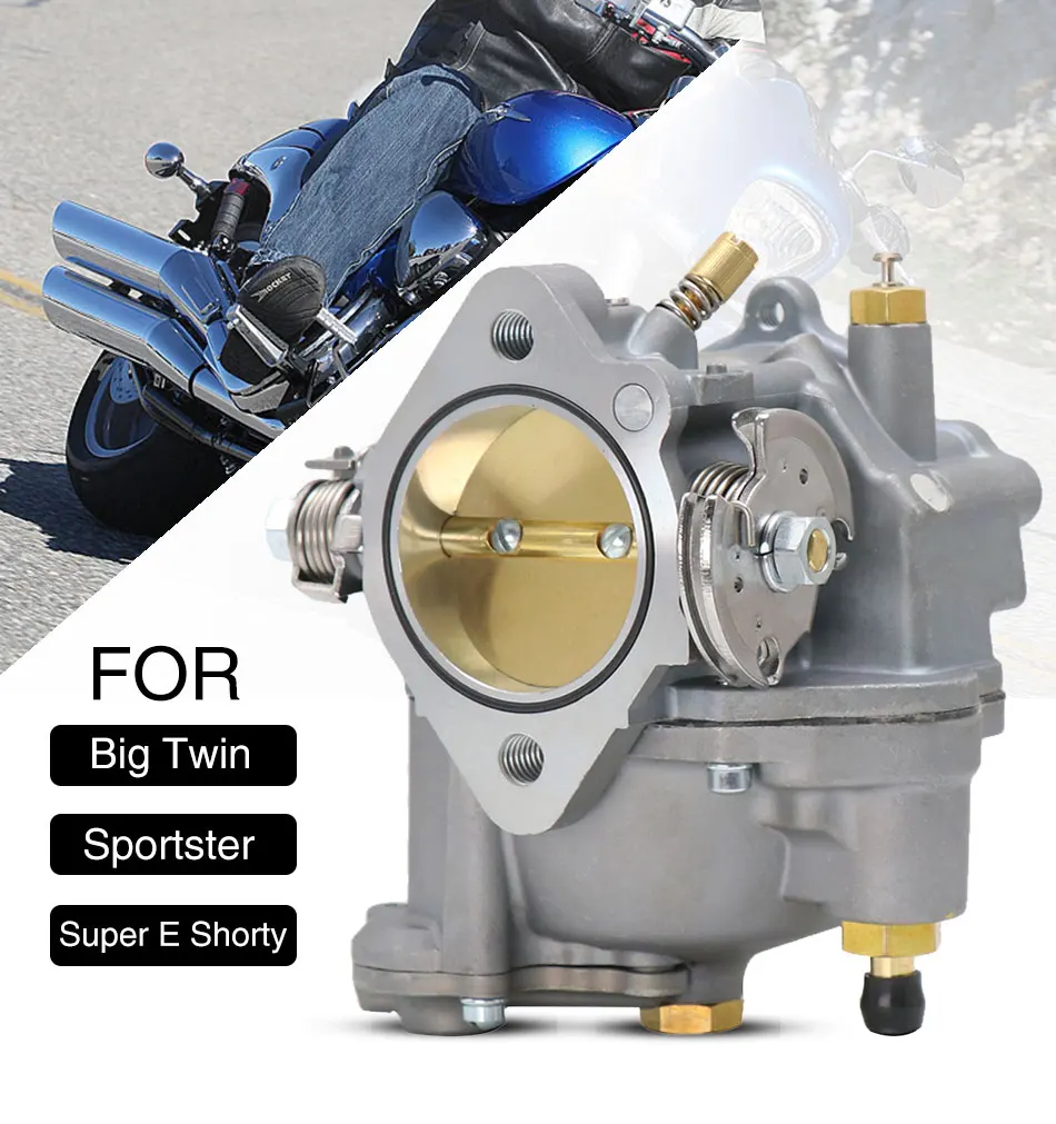 ALconstar-Racing Motorcycle Carburetor Replace For Harley Super E Big Twin & Sportster S&S Shorty Carb 11-0420