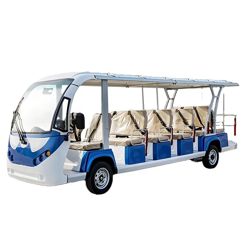 14 Seater City Sightseeing Double Decker Bus For Sale Electric Airport Shuttle Bus Price