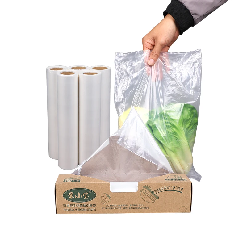 Пла-пакет PBAT для сохранения кукурузного крахмала, биоразлагаемый пакет для сохранения свежести