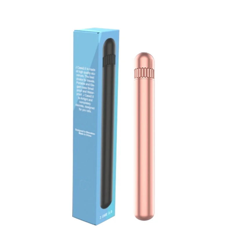 VA Container Factory New Design Premium Travel Filter Tube Set of Aluminum Metal Airtight Smell Proof Cigarette Tubes for Smoke