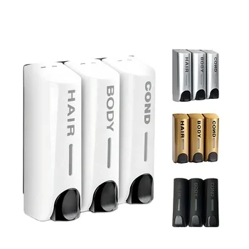 Промышленный домашний отель гель для душа шампунь дезинфицирующее средство для рук кондиционер бутылка пресс настенное крепление без пунша дозатор мыла