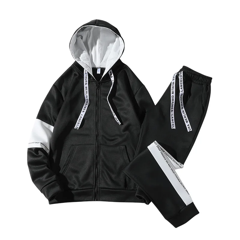 Wholesale Outdoor Sports Track Suit Set Pus Size Training Jogging Running Tracksuit for men