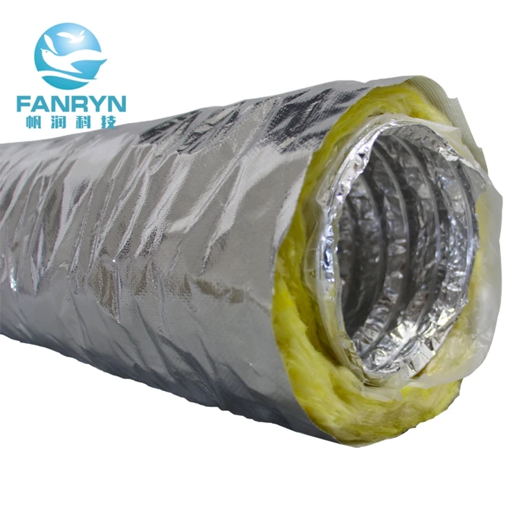 Insulated Flexible Air Duct fire board residential exhaust transfer duct air conditioner insulated duct