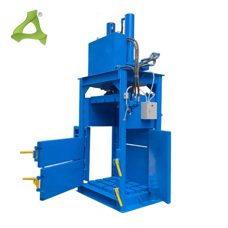 50 ton Metal  Hydraulic  Vertical  Baler Press  Used Clothes Waste Paper and Plastic Machine