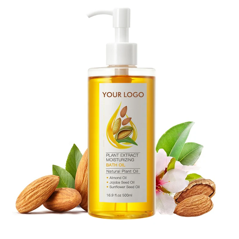OEM миндаль оптовая продажа глубокое очищение органическое полностью натуральное душевое масло увлажняющее пенообразующее банное от