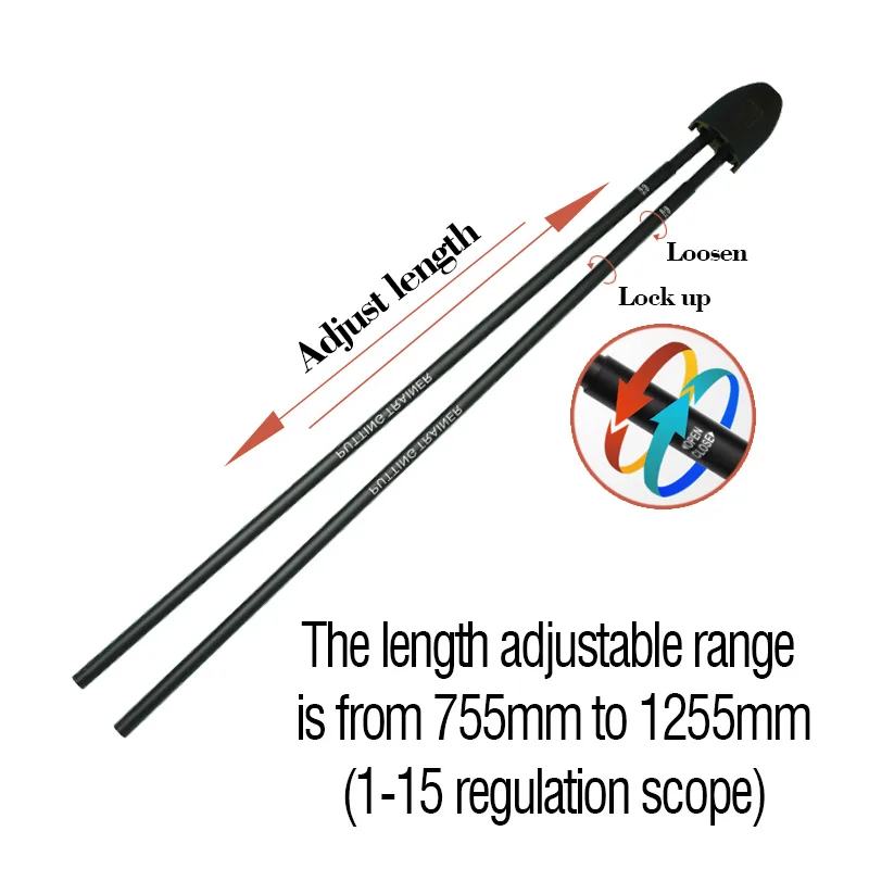 Golf Putting Training Aid  Warm-Up Putting Trainer Stick Adjustable Length Golf Putter Assistant, Attaches to Any Putter Shaft