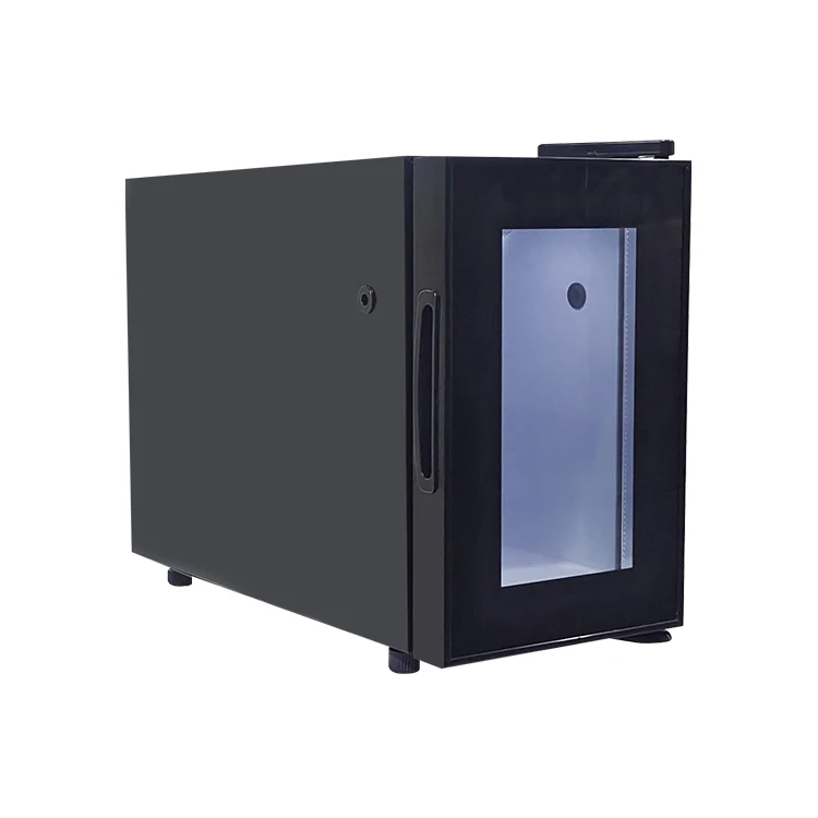 Meisda SC08A 8L Commercial Mini Electric Cooler Salad Bar Fridge with Glass Door and Compressor Portable for Hotel Use