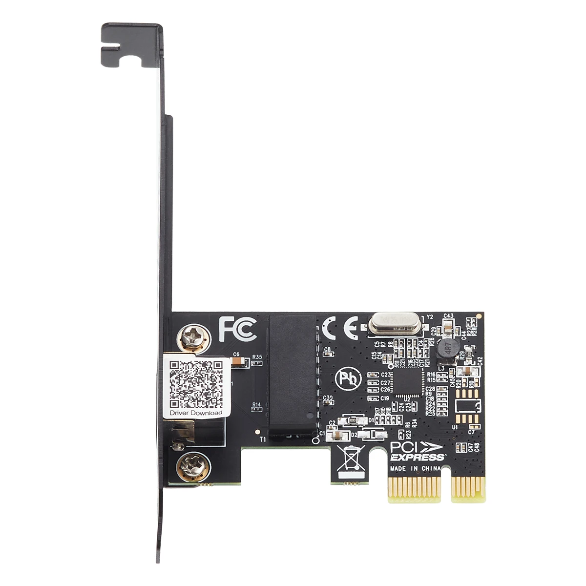 IOCREST 1000mbps Single Port Gigabit Ethernet PCI Express Wired Network Card RJ45 Port Lan Adapter NIC Realtek 8111 Chipset