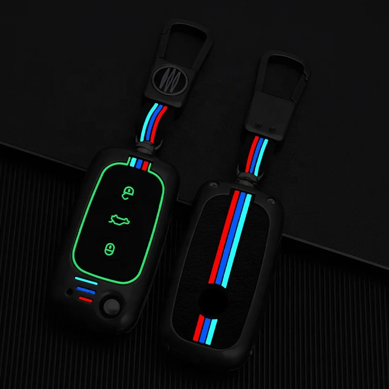 Zinc alloy car key case cover For Volkswagen Polo Golf 5 6 7 VW Passat Touareg Tiguan Beetle Bora Key Shell Car Accessories