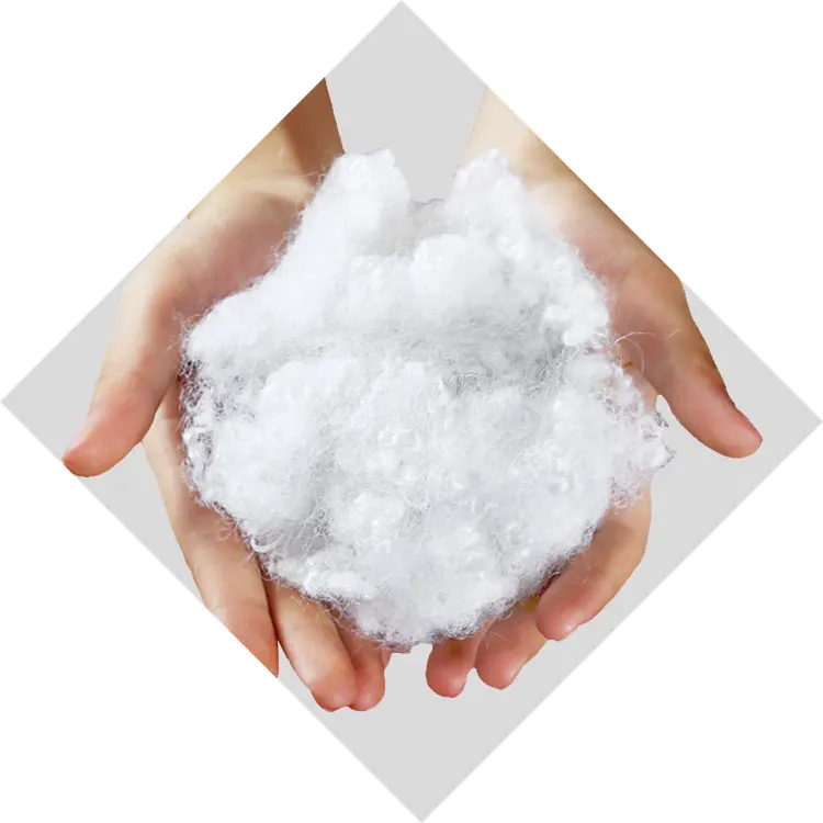 Hiqh Quality Recycled Virgin Polyester Staple Fiber 2 Dimension Solid Polyester Staple Fiber