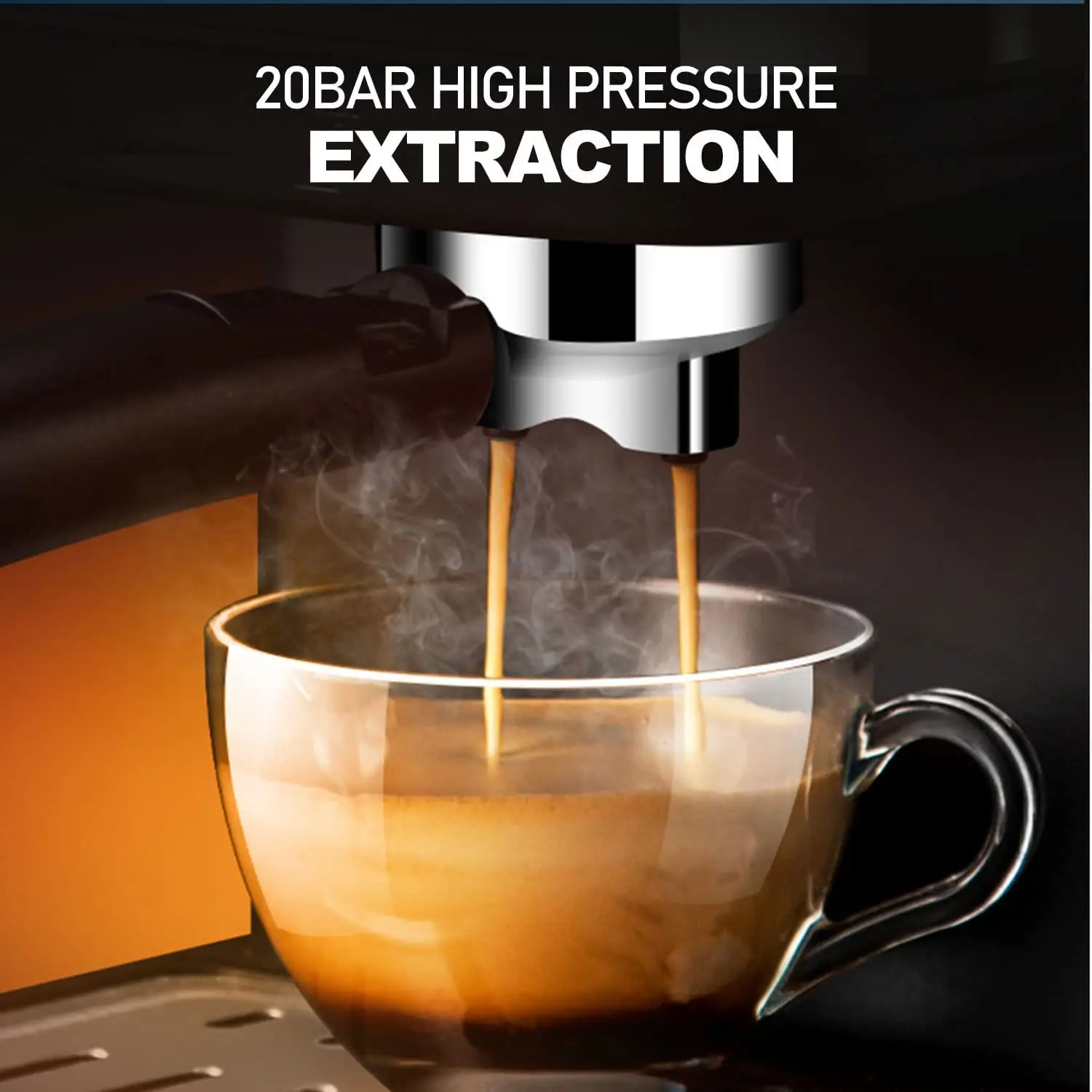 Professional Multifunctional Smart Home Electric 1 Group Boiler Espresso Machine With Digital Pressure Gauge Expresso Maker