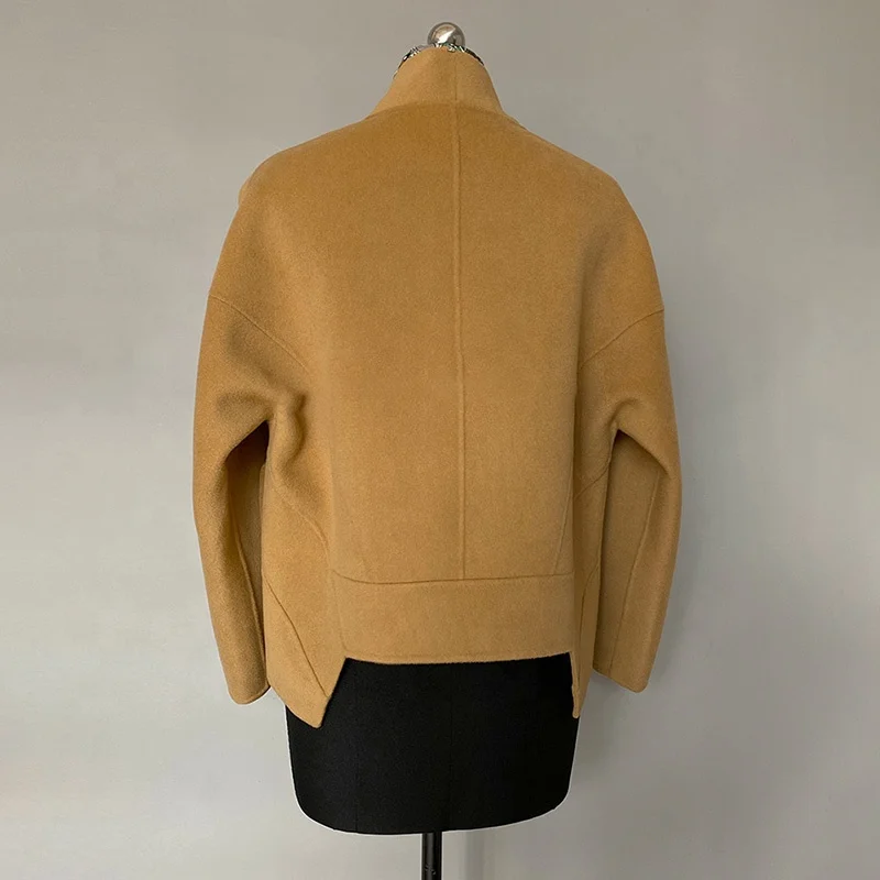 Wholesale Formal Office Wool Trench Coat Women Newest Winter Woolen Genuine Wool Coat