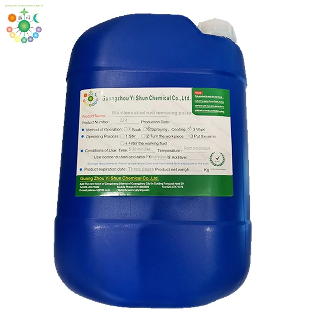Environmental protection fast rust remover for steel