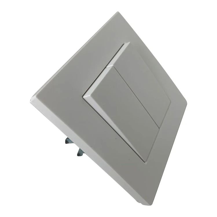 Wholesale Price Russia Style EU Electrical White Color 2 Gang 1 Way 2 Way Light Wall Switch For Home