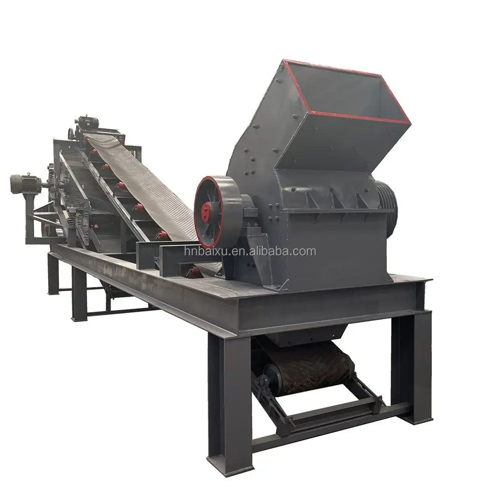 sell well mobile portable rock hammer crusher machine plant with vibrating feeder and screen