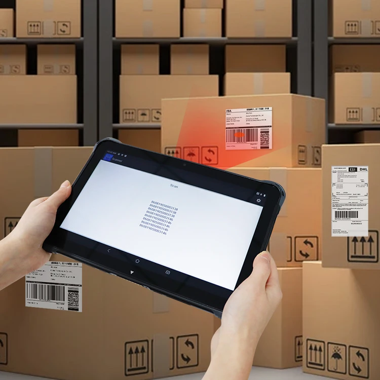 Промышленный планшет с считывателем 4G LTE RFID 1d 2d лазерный считыватель Qr-кода Android 10 водонепроницаемый горячая распродажа Senter 1 дюйма USB