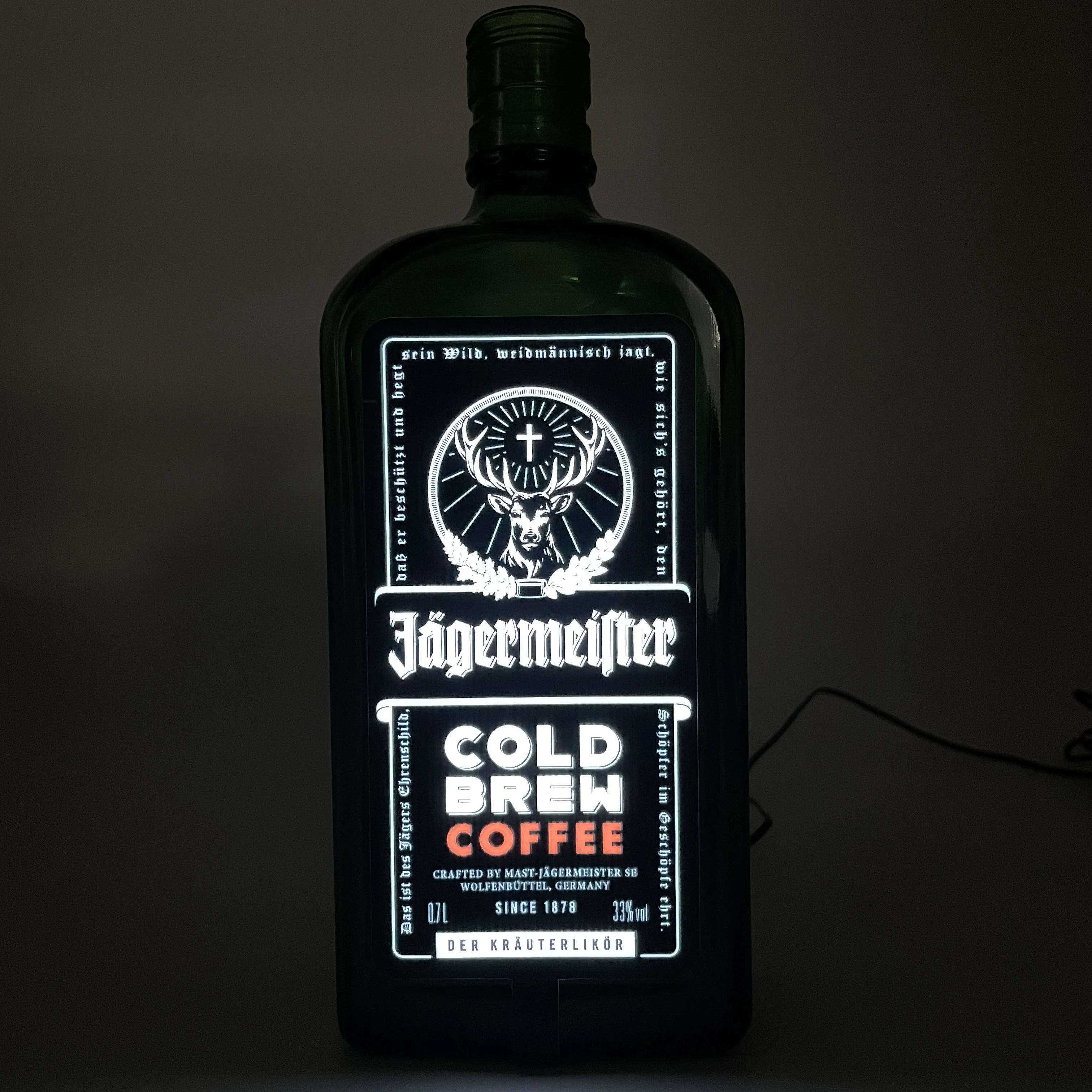 Luminous EL labels for advertising display LED bottle label sticker nightclub supplies LED Bar light display