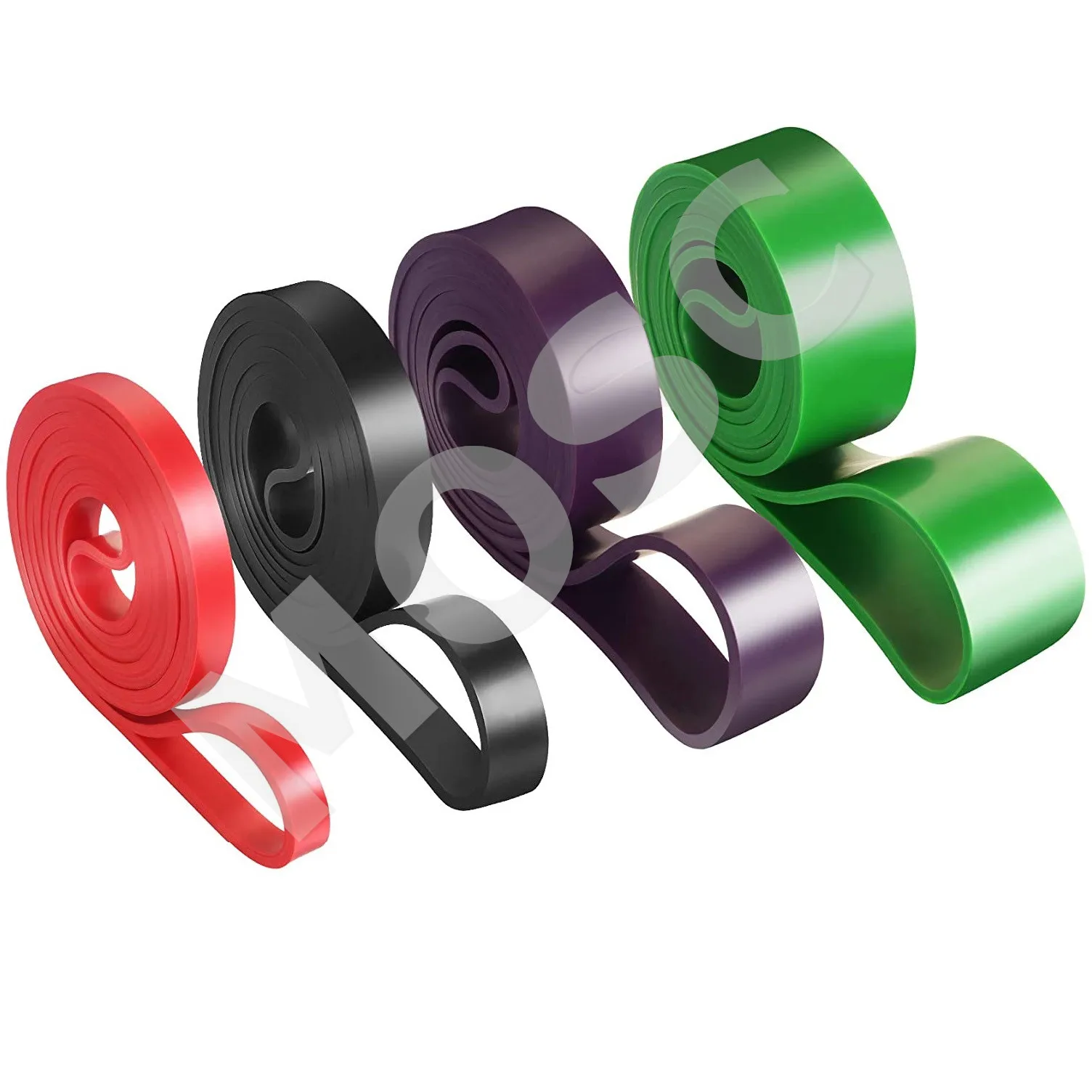 Factory price for Various Color 100% Natural Latex Yoga Elastic Stretch Custom Resistance Bands Exercise Band