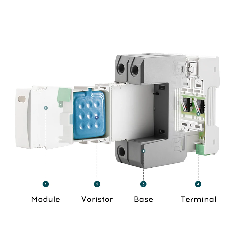 arrester lightning whole house power surge protector mov surge protector 1p + NPE