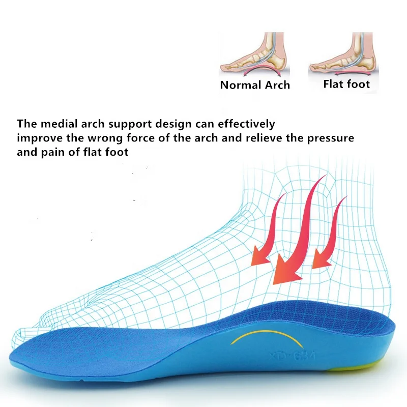 Size 19-45 Kids Medical Insoles with Arch Support