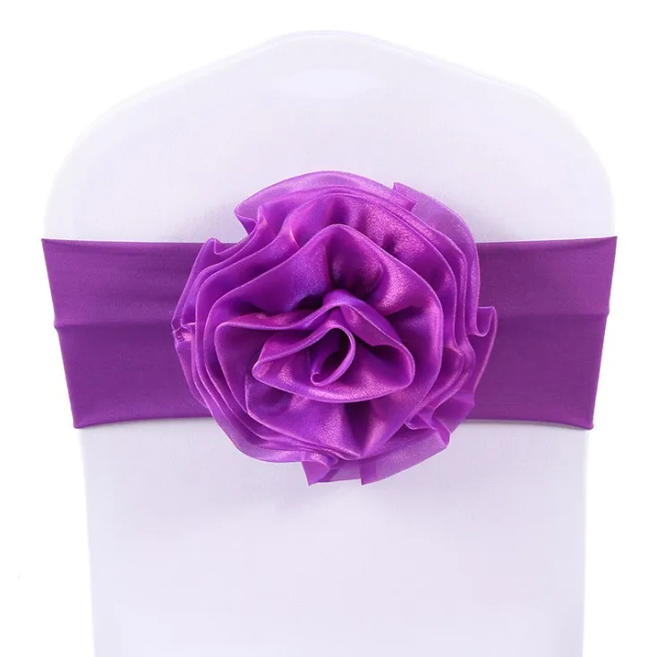 Wholesale Spandex Chair Sash For Wedding Party Event Banquet Decor Chair Sashes Belt Knot Chair Covers Bow Bands Ties