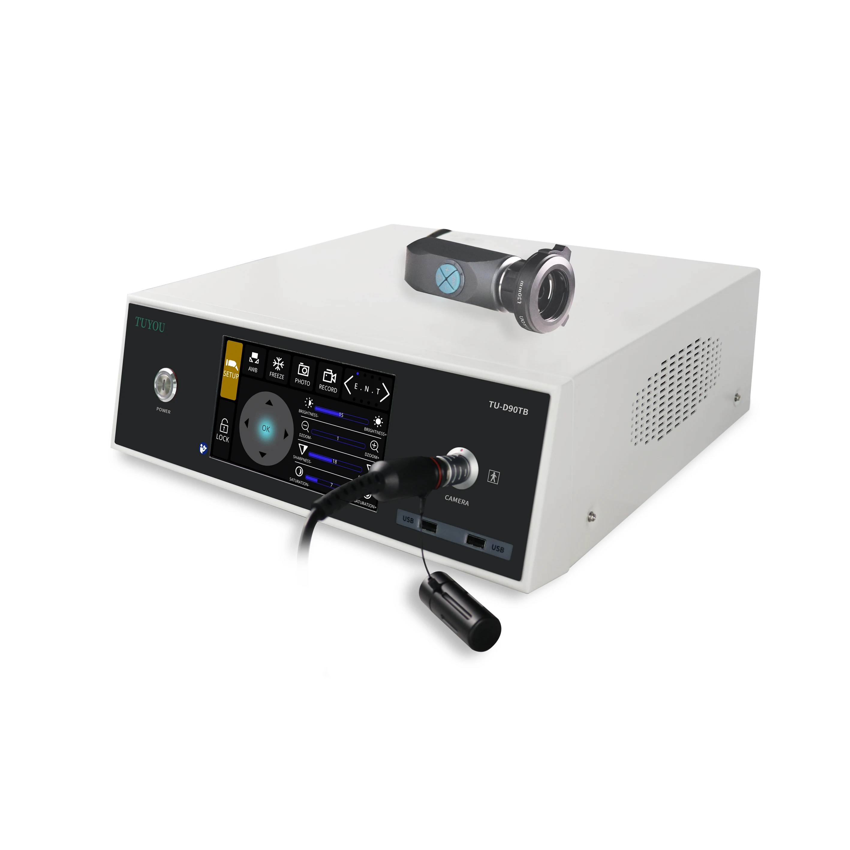 Factory Outlet Full HD Touchscreen Medical Endoscope Camera Recorder For ENT