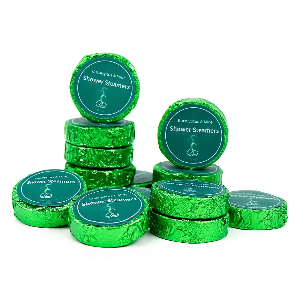 Bodynurse Vegan Essentl Oil shower bomb Aromatherapy Eco-friendly eucalyptus Bag shower steamers for bath and body fizzy steamer