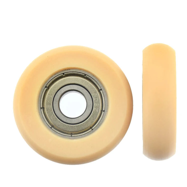 OX CNC 3d printer pulley embedded bearing plastic windows small wheel nylon POM R type 8mm