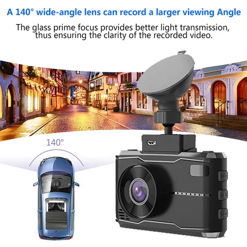 Customizable 1920*1080P fixed mobile speed test English Russian voice broadcast Car Dvr Camera drive recorder